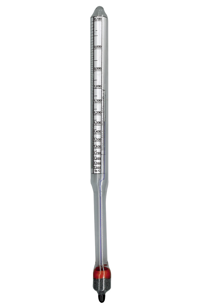 Dichte-Aräometer, ohne Thermometer, Messbereich 0,900 - 1,000 g/cm³ (1 —  [Laborkampagne]