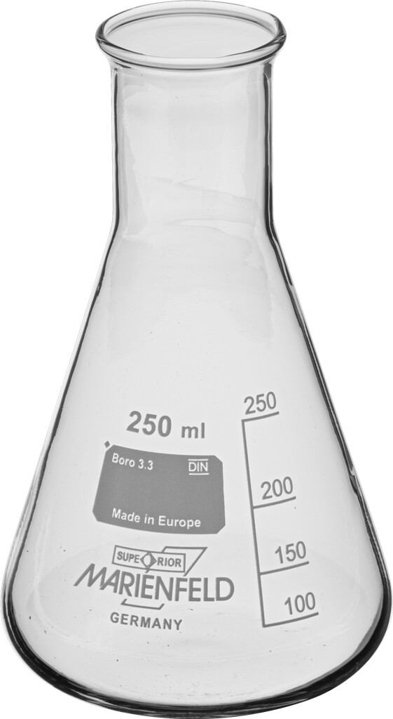 Erlenmeyerkolben, enghalsig, 250 ml