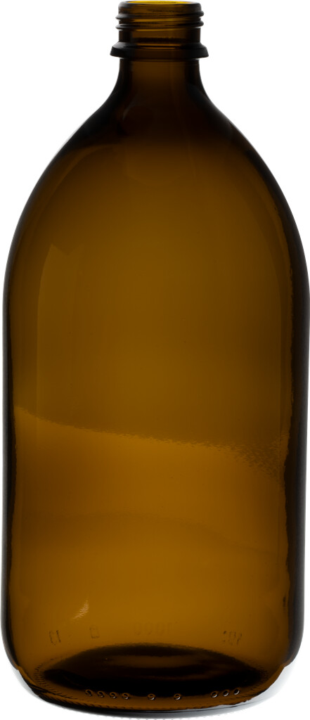 EHV-Flasche 1000 ml, GL 28, braun
