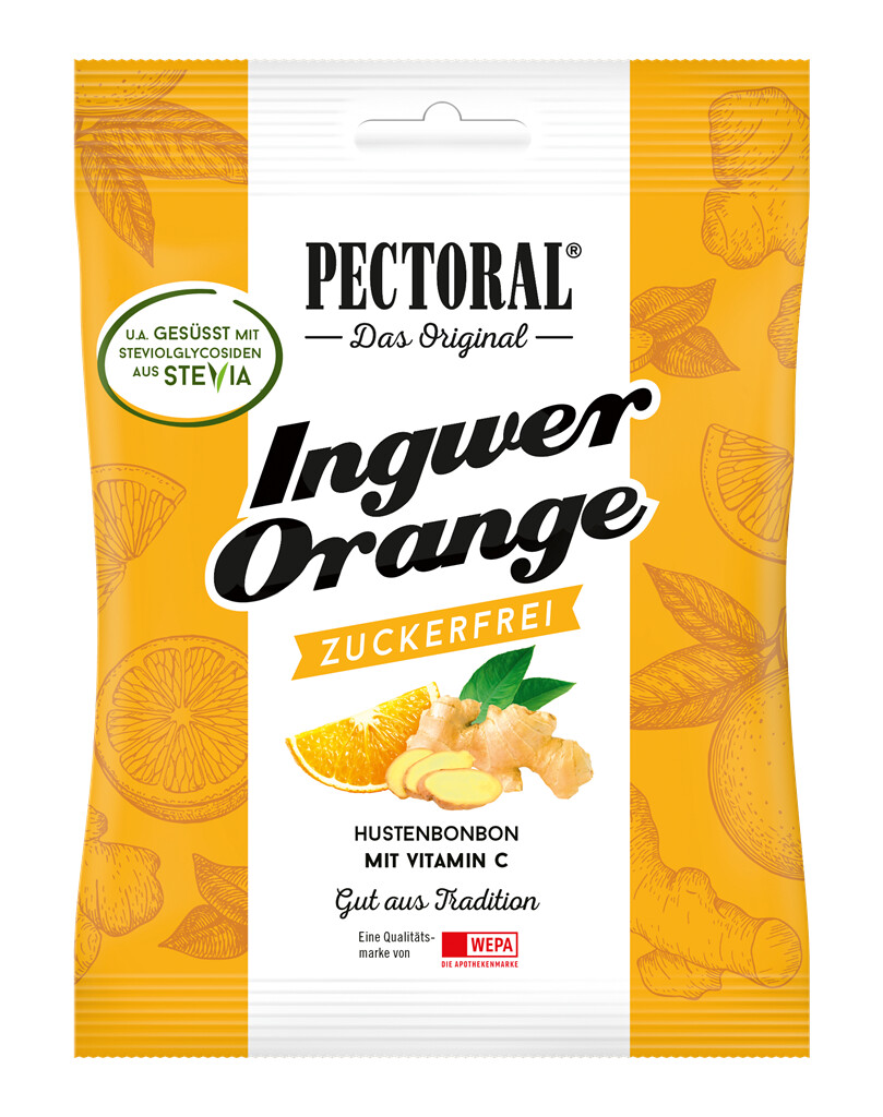 PECTORAL® Ingwer-Orange zuckerfrei