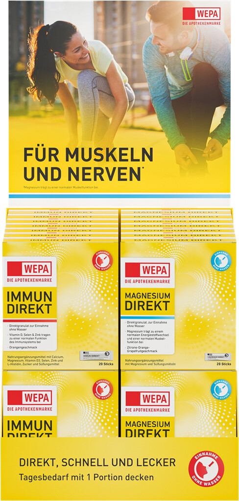 WEPA - Die Apothekenmarke HV-Display "Direkt Sticks"