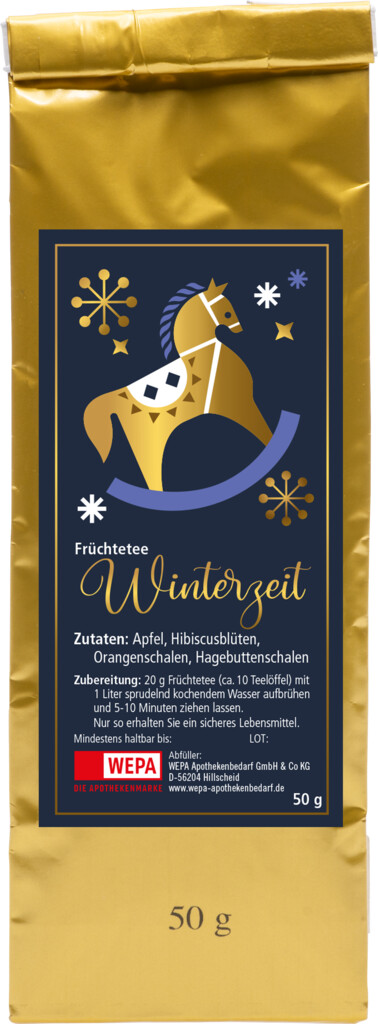 Winterfrüchtetee im Hochglanzbeutel Goldstern 50 g