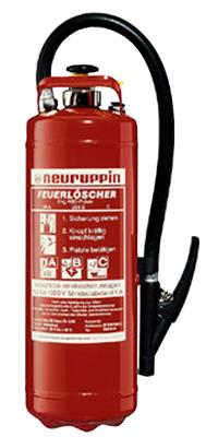 Pulver-Feuerlöscher Typ PG 6 PDY (12 Löschmitteleinheiten)