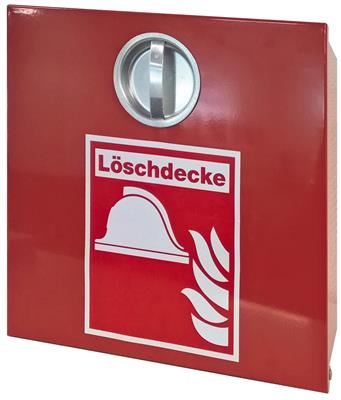 Feuerlöschdecke mit Aufbewahrungskasten