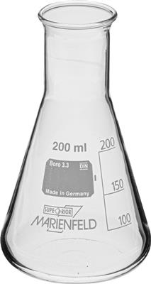 Erlenmeyerkolben, enghalsig, 200 ml