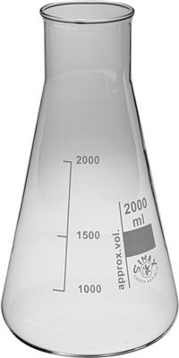 Erlenmeyerkolben, weithalsig, 2000 ml