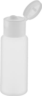 Rundflasche mit Klappscharnierverschluss 50 ml