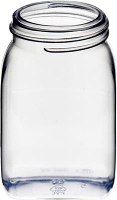 PVC-Weithalsbehälter transparent 100 ml