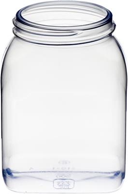 PVC-Weithalsbehälter transparent 500 ml