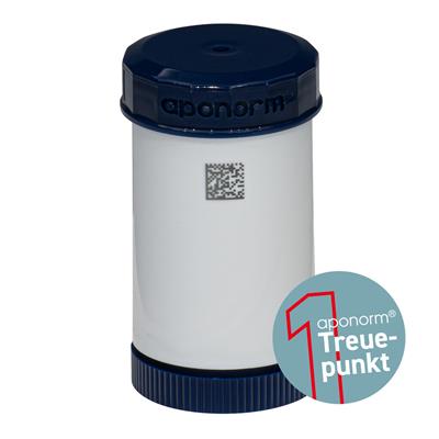 TOPITEC® Kruke (aponorm® Drehdosierkruke) 30 g/42 ml blau/weiß