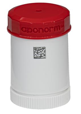 TOPITEC® Kruke (aponorm® Drehdosierkruke) 20 g/28 ml rot/weiß