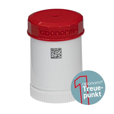 TOPITEC® Kruke (aponorm® Drehdosierkruke) 20 g/28 ml rot/weiß