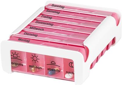 ANABOX®  7 Tage Compact pink/weiß