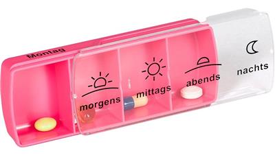 ANABOX®  7 Tage Compact pink/weiß