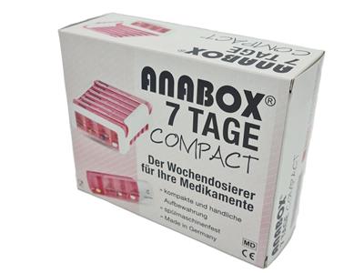 ANABOX®  7 Tage Compact pink/weiß