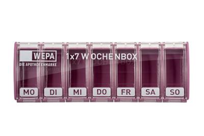 WEPA 1x7 Wochenbox "farbig sortiert/pastell"