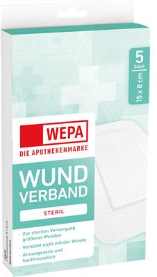 WEPA Wundverband steril 15 x 8 cm