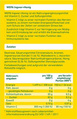 WEPA Ingwer+Honig 10er Packung