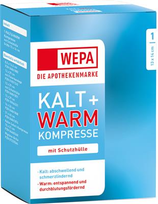 WEPA Kalt + Warm Kompresse 13 x 14 cm, mit Schutzhülle