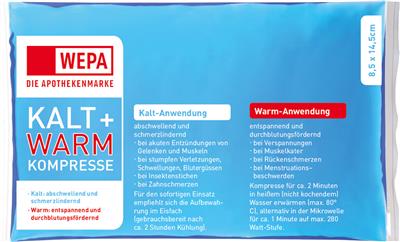 WEPA Kalt + Warm Kompressen 8,5 x 14,5 cm, Mini