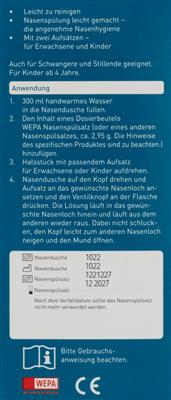 WEPA Nasendusche mit 10 Btl. Nasenspülsalz