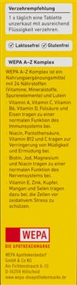 WEPA Vitamin A-Z Tabletten, 60er Packung