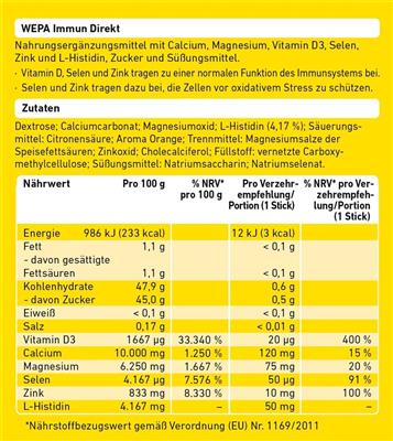 WEPA Immun Direkt Sticks, 20er Pack.