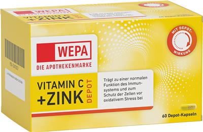 WEPA Vitamin C+Zink Kapseln, 60er Pack.