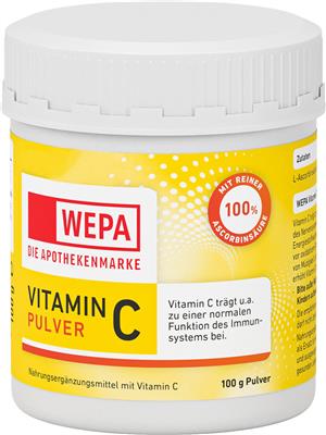 WEPA Vitamin C Pulver, 100 g Dose