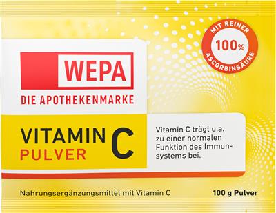 WEPA Vitamin C Pulver, 100 g Nachfüllbeutel