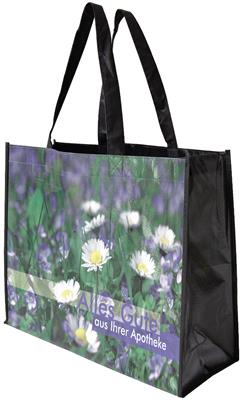 Non Woven-Tragetasche laminiert „Blumen“