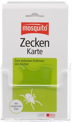 mosquito®  Zeckenkarte blanko, 25 St. mit Display