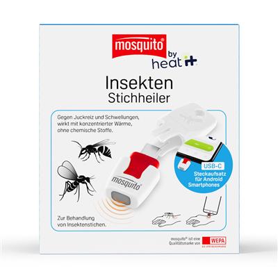 mosquito® by heat it Insekten-Stichheiler mit USB C Anschluss