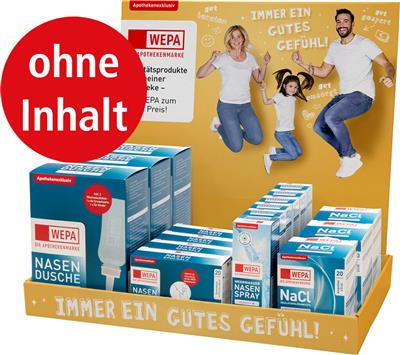 WEPA - Die Apothekenmarke HV-Display leer Bestückungsvariante "Befreit atmen"

