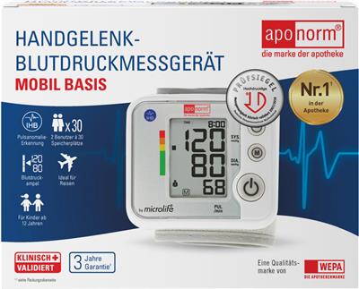 aponorm<sup>®</sup> Mobil Basis Handgelenk-Blutdruckmessgerät