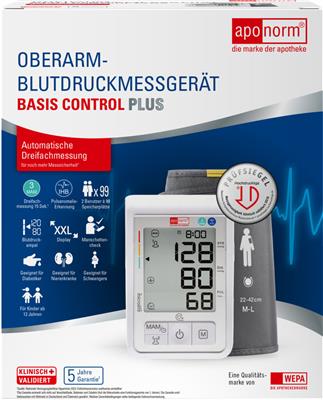 aponorm® Basis Control PLUS Oberarm-Blutdruckmessgerät