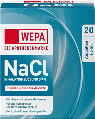 WEPA NaCl Inhalationslösung 0,9% 20 Ampullen à 5 ml