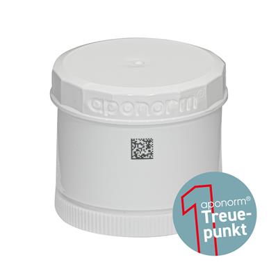 TOPITEC® Kruke (aponorm® Drehdosierkruke) 50 g/70 ml weiß/weiß