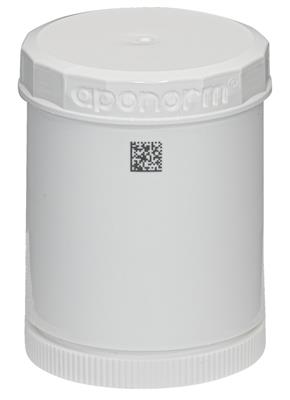 TOPITEC® Kruke (aponorm® Drehdosierkruke) 100 g/140 ml weiß/weiß