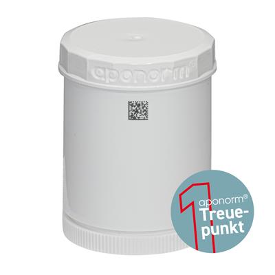 TOPITEC® Kruke (aponorm® Drehdosierkruke) 100 g/140 ml weiß/weiß