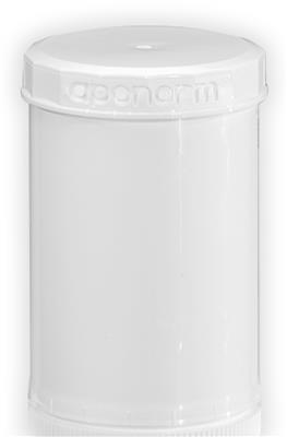 TOPITEC® Kruke (aponorm® Drehdosierkruke) 150 g/185 ml weiß/weiß