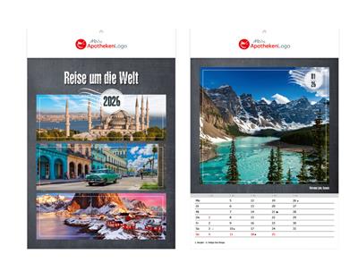 Wandkalender Reise um die Welt 24,0 x 36,0 
