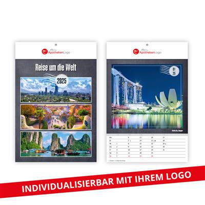 Wandkalender Reise um die Welt 24,0 x 36,0 
