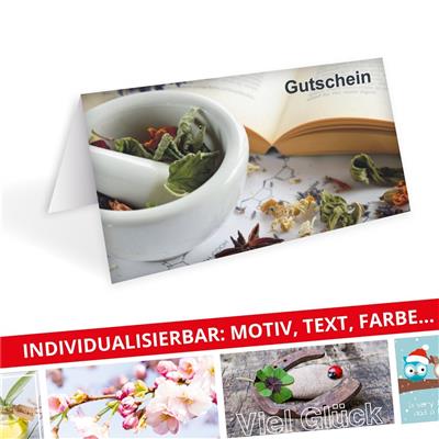 Gutscheinkarten DIN lang Klappkarte