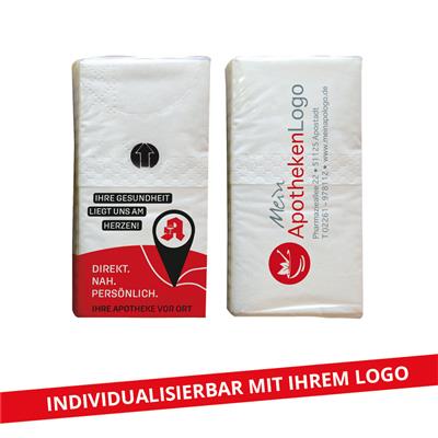 Taschentücher Motiv "Apotheke", individuell