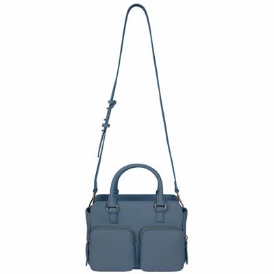 Chi Chi Fan City Bag mini, blue farry